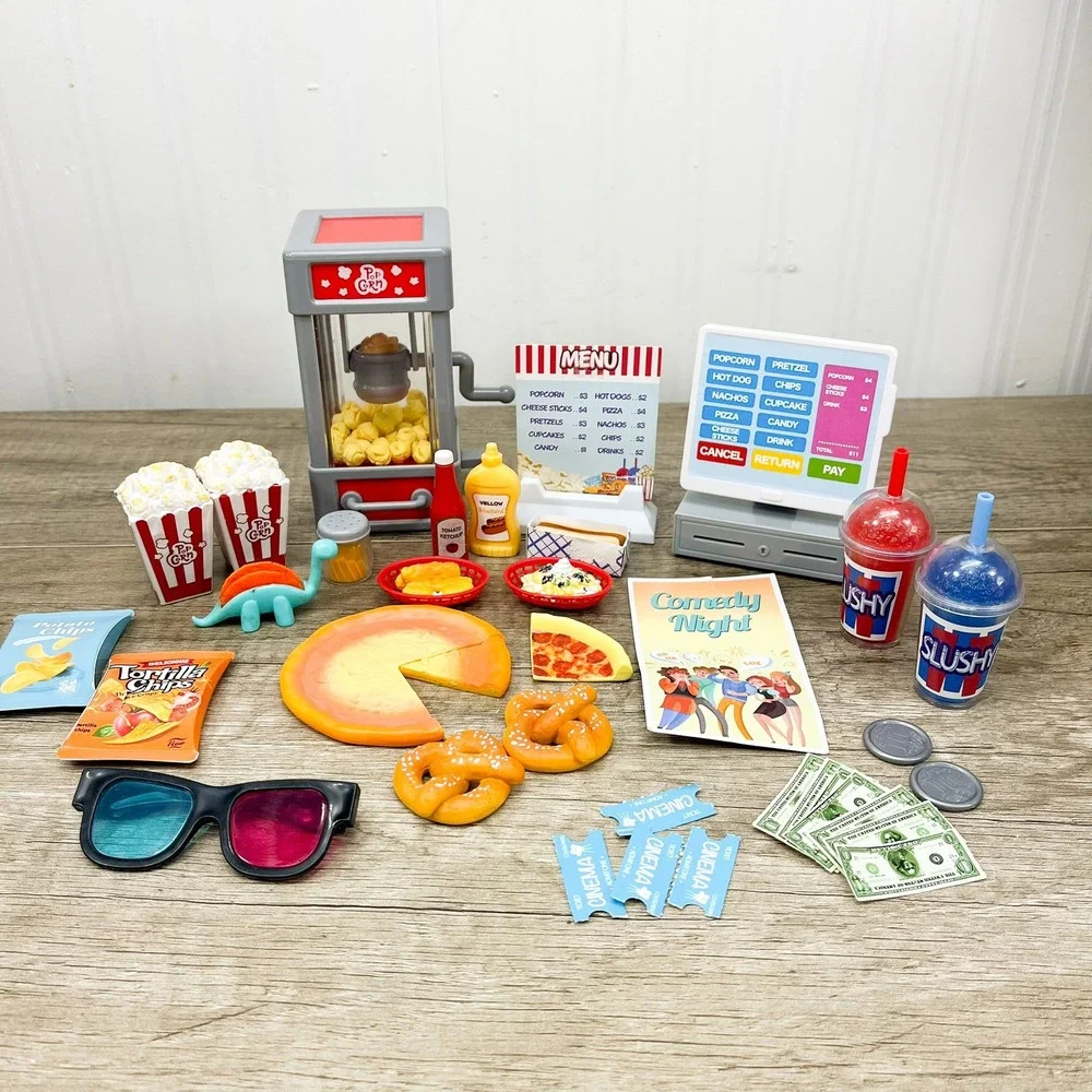 Our Generation Movie Theater Snack Bar Accessory Set for 18 inch Dolls Food Lot